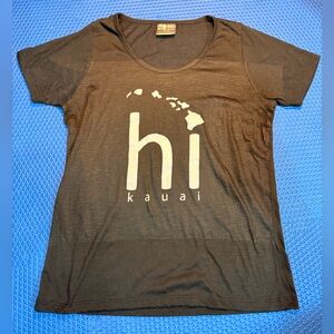 Black 'hi kauai' Hawaiian Women’s Tee